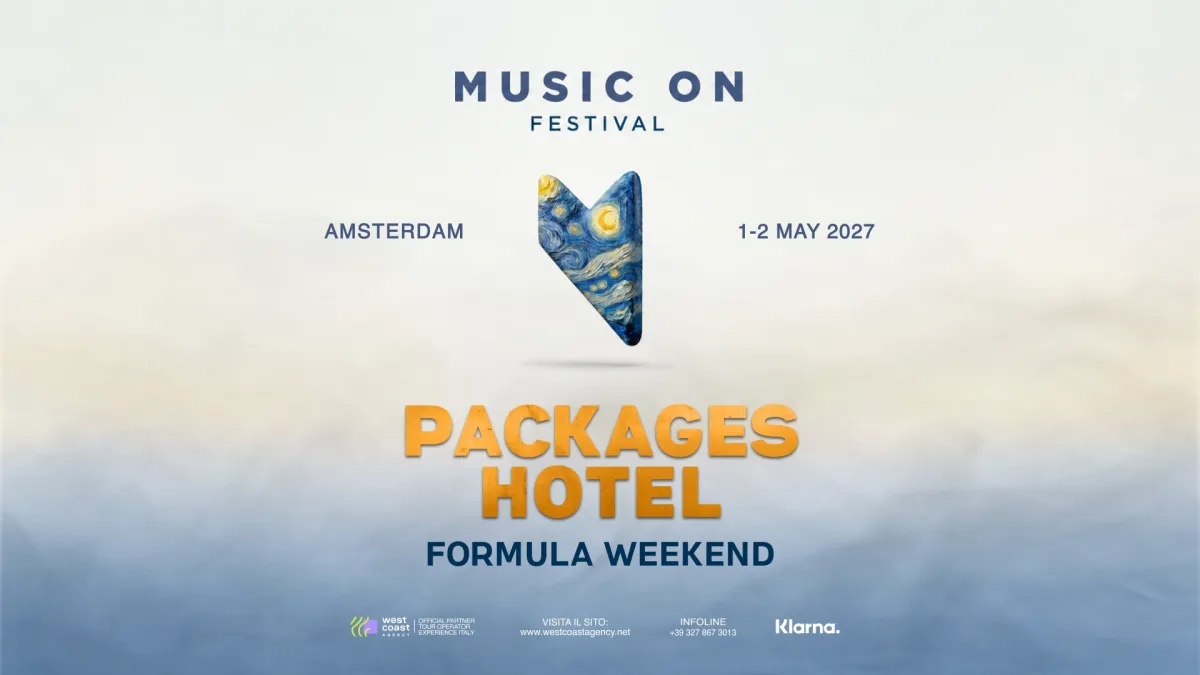 Music On Festival 1-2 Maggio 2027  Pacchetti Hotel +Ticket