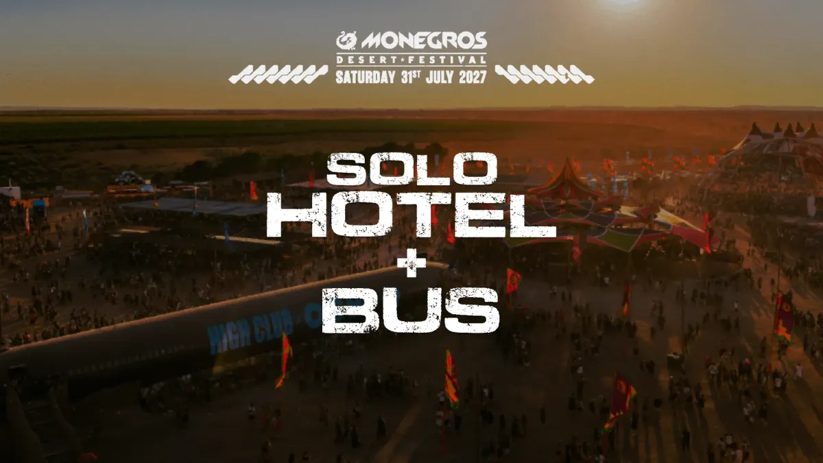 Monegros Desert Festival 31 Luglio 2027  Solo Hotel - Bus