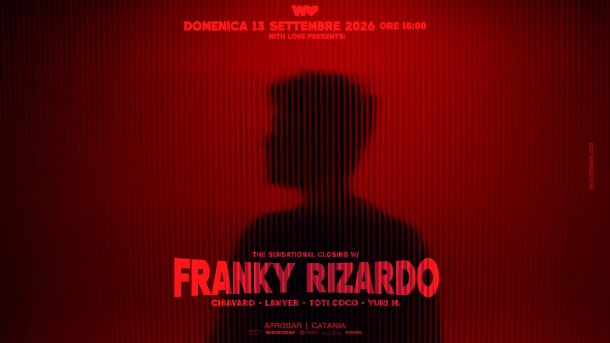 Afrobar Catania 13 Settembre 2026  Franky Rizardo Ticket Pacchetti Hotel