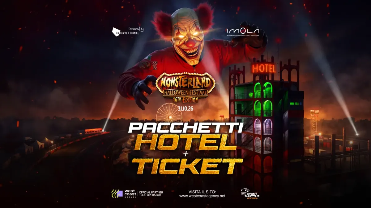 Monsterland Halloween Festival 31.10.2026 Autodrome Imola Packages Hotel - Ticket