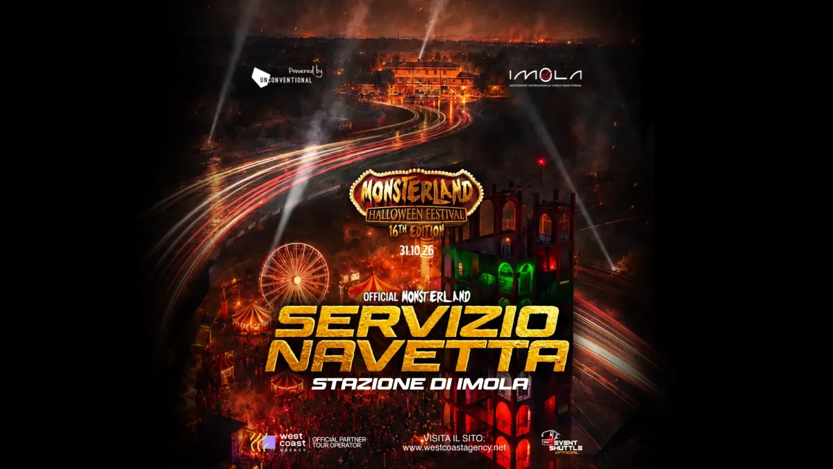 Monsterland Halloween Festival 31.10.2026 Autodrome of Imola Ticket Bus Station