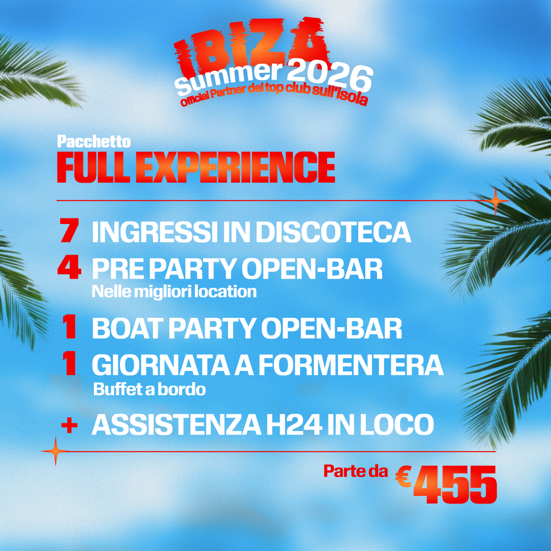 Pacchetto Ibiza Full Experience