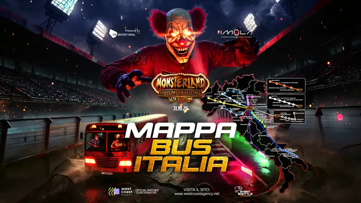 Monsterland Halloween Festival 31.10.2026 Autodromo di Imola Solo Bus