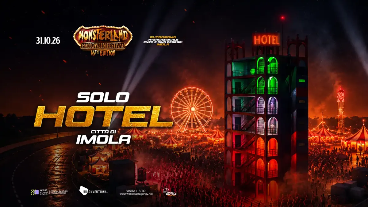 Monsterland Halloween Festival 31.10.2026 Autodromo di Imola solo Hotel - Navette