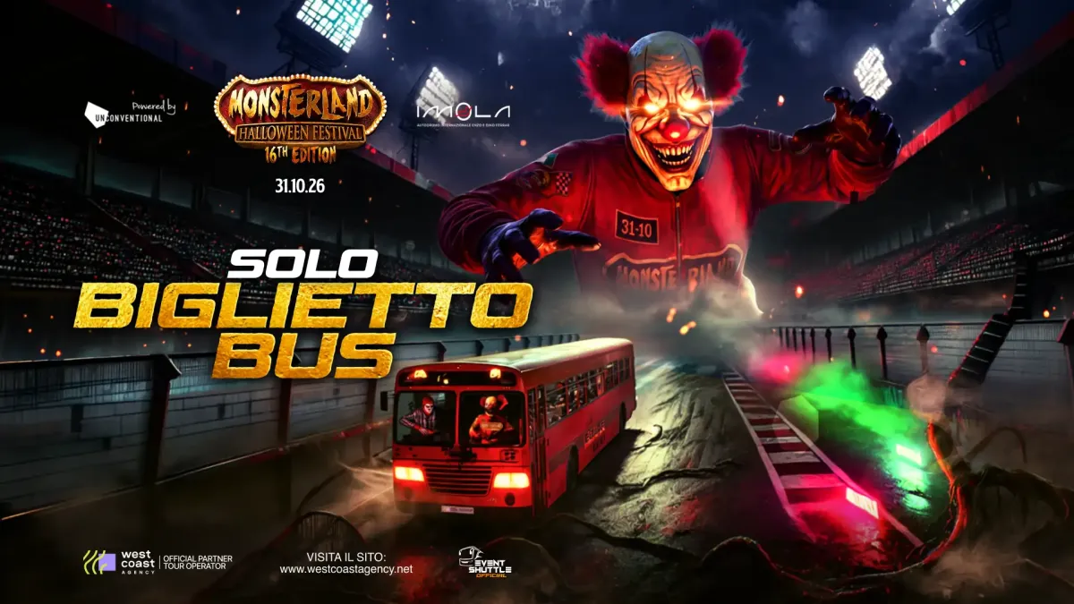 Monsterland Halloween Festival 31.10.2026 Autodrome of Imola Solo Bus