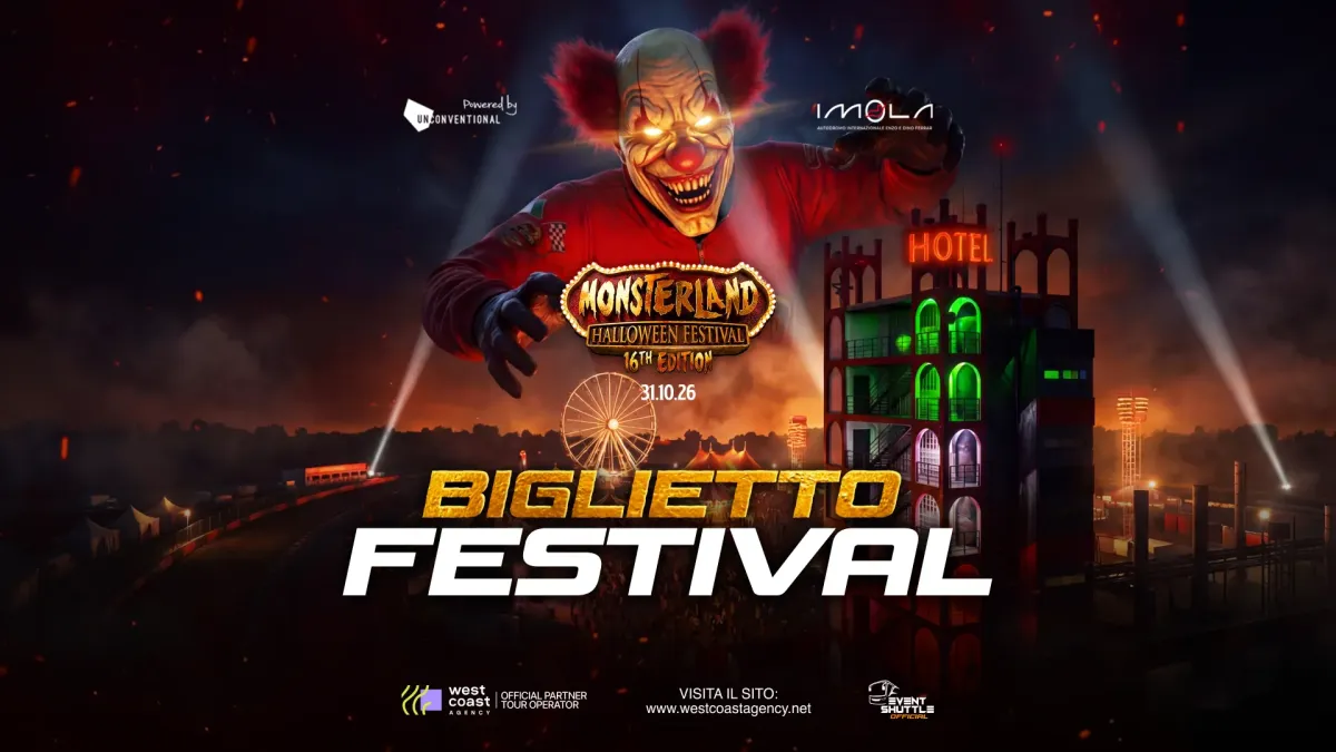 Monsterland Halloween Festival 31.10.2026 Autodromo di Imola Biglietti - Ticket